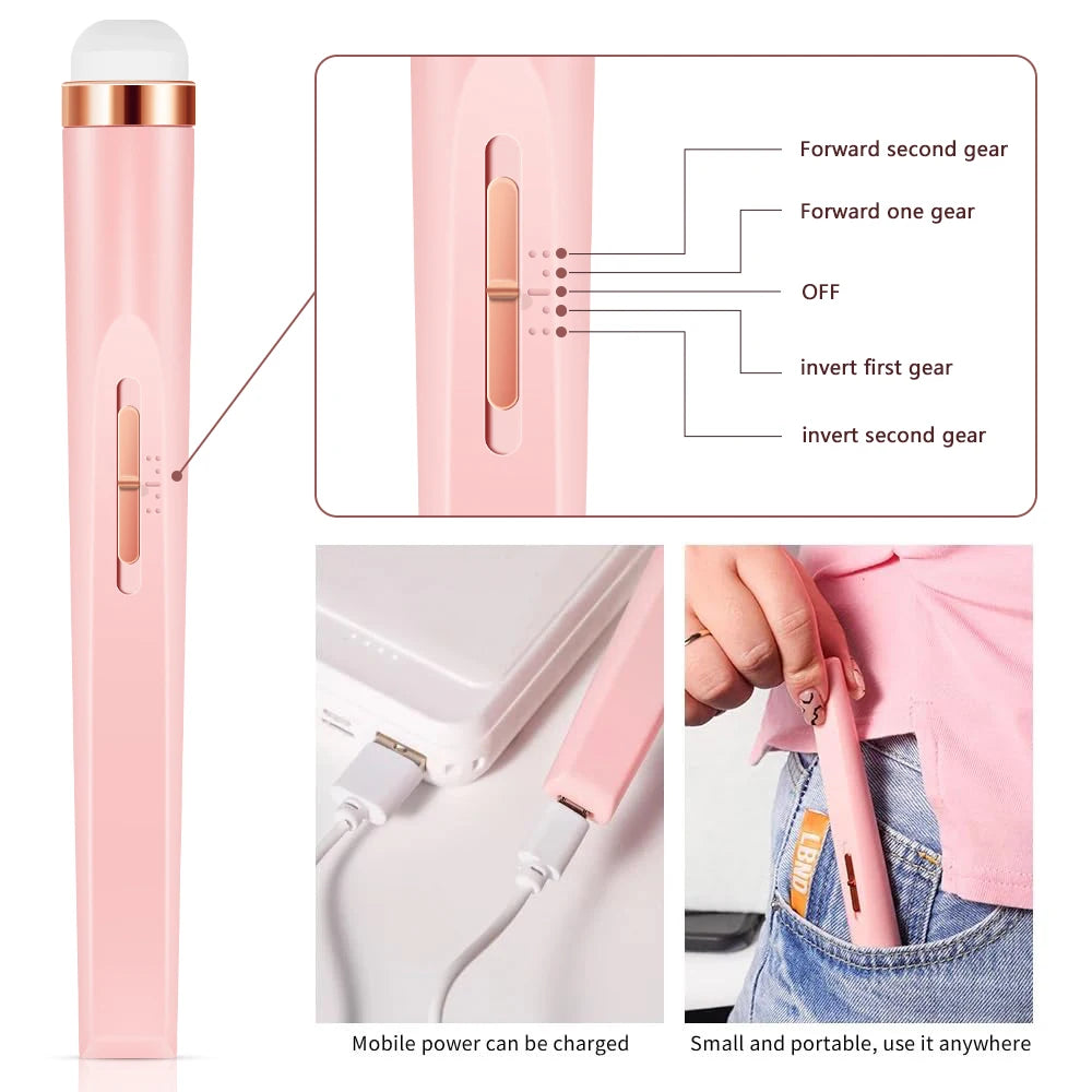 Yikoolin Nail Buff tragbares Kit elektronische Nagel feile und volle Maniküre und Pediküre Werkzeug profession elle Nagel bohrmaschine