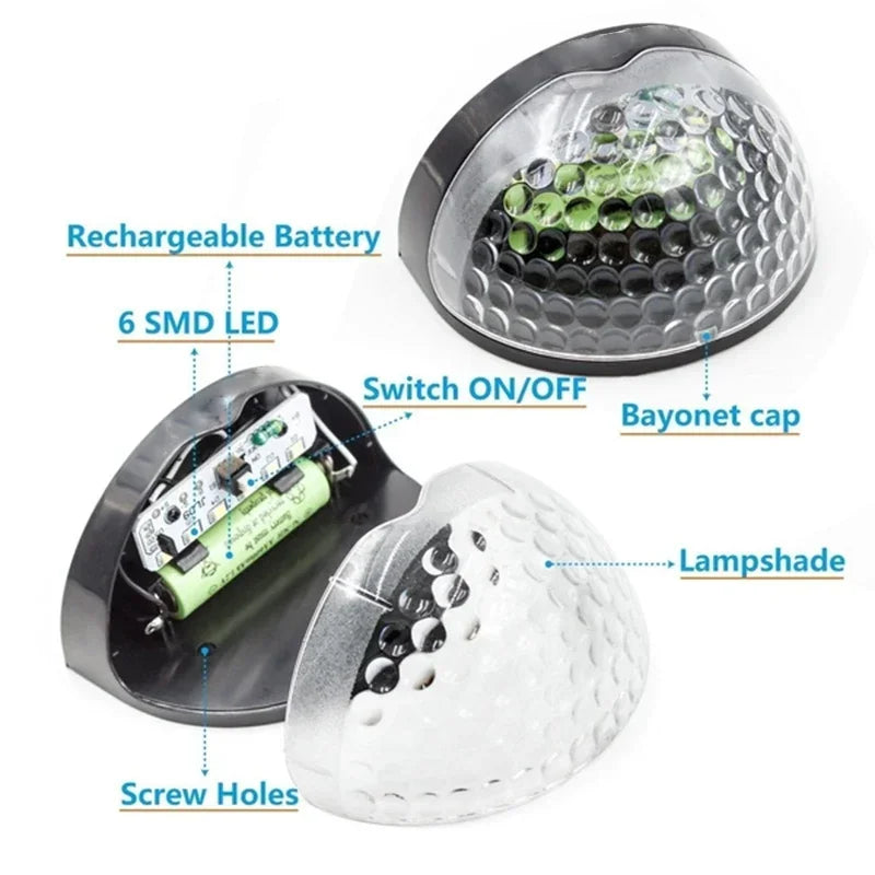 2/4/6/10/12/18/20Pcs Solar Zaun Licht Im Freien Wasserdichte Wand Lampen Girlande Dekoration LED Licht für Garten Schritt Terrasse Treppen