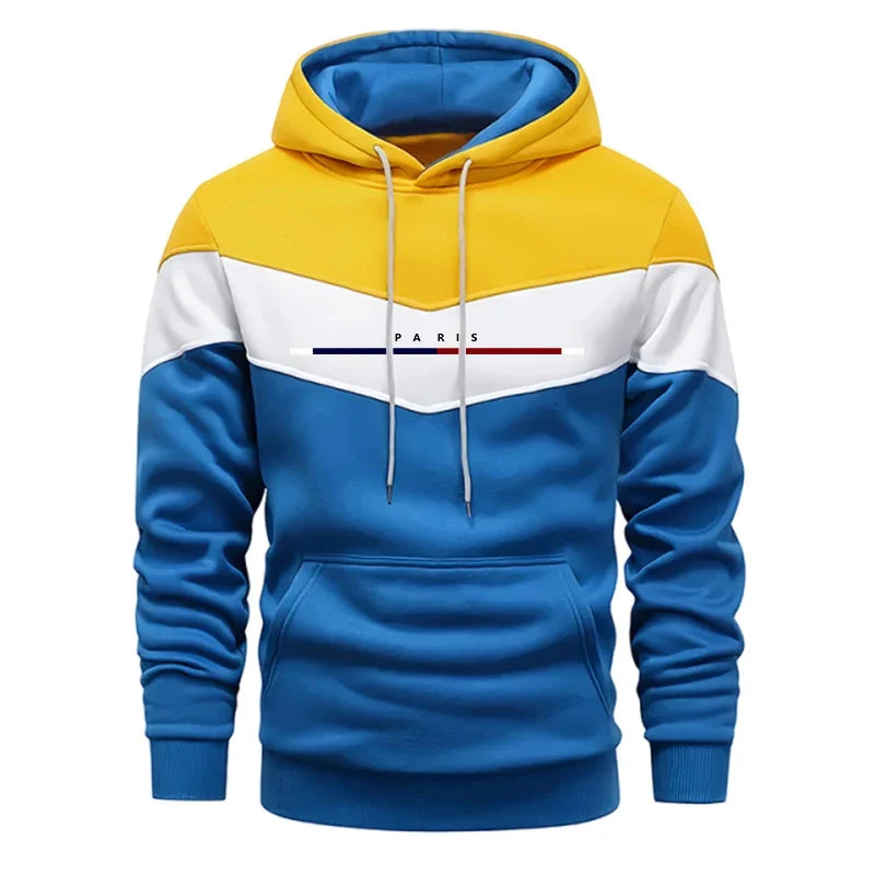 Lässige Qualität, heißer Verkauf, Herren-Trainingsanzug, modischer Kapuzenpullover, dreifarbiges Sweatshirt und Jogginghose, tägliche Sportbekleidung, Herrenanzug, Komfort, Sport