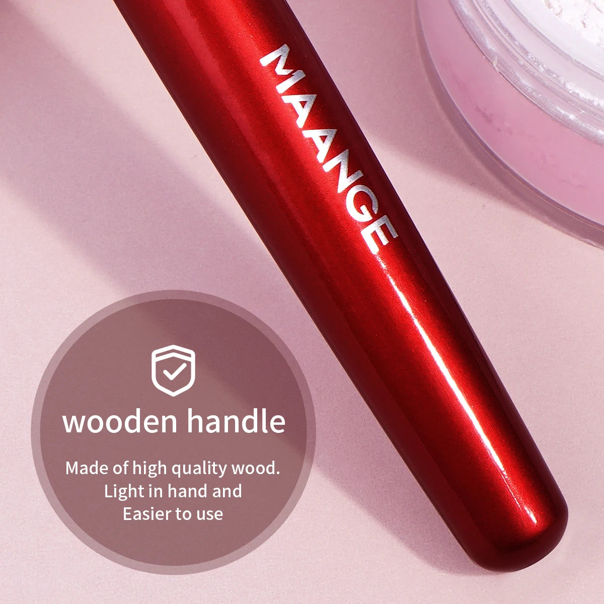 MAANGE Professionelles 2-teiliges Make-up-Pinsel-Set, weiches Haar, Detailpinsel für Puder, Rouge, Wimpern, Textmarker, Make-up-Pinsel, Schönheit