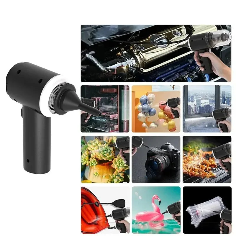9000pa kabelloser Auto-Staubsauger USB-Aufladung 1200mah tragbares Reinigungs gerät Mini Nass-und Trocken sauger Haushalt