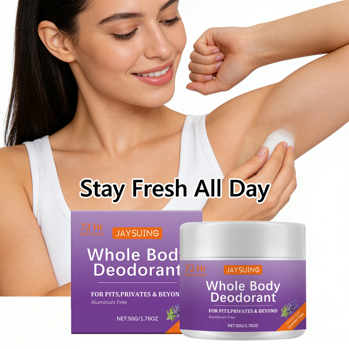 Ganzkörper-Deodorant für Intimbereich Entfernt Achselgeruch Reduziert Schlechten Achselduft Langanhaltende Erfrischung Aroma-Hautcreme
