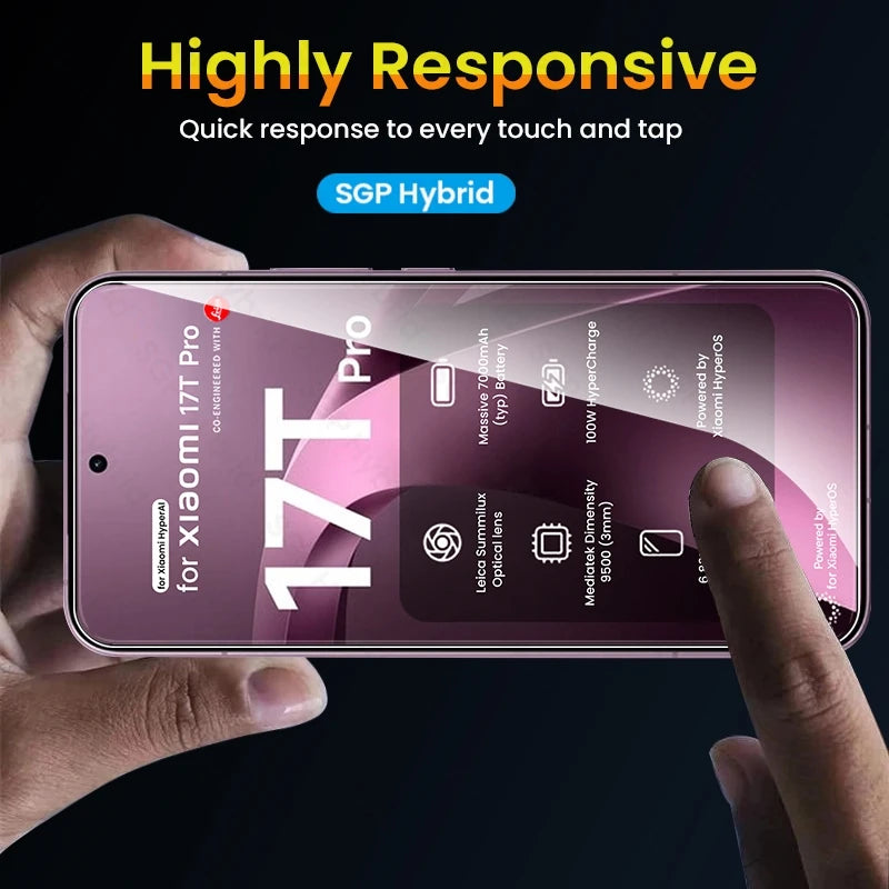 4-1 Stück Entsperrbare Gehärtete Glas-Displayschutzfolien für Xiaomi 17T Pro 5G Schutzglas für Xiaomi17TPro Xiaomi17T 17 T 17TPro 2026