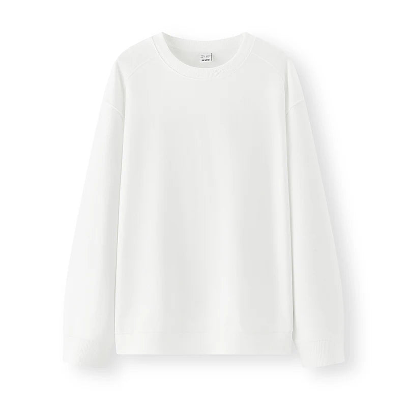 Semir Herren Sweatshirt Einfarbig Basic Rundhals Leicht Lockerer Strickpullover Alltäglicher Freizeitstil Herbst-Oberteil Tägliche Kleidung 2026