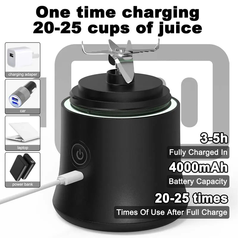 Heißer Verkauf: Direkt vom Hersteller – Elektrischer, USB-wiederaufladbarer, selbstreinigender, tragbarer Mini-Mixer/Entsafter für Zuhause und unterwegs