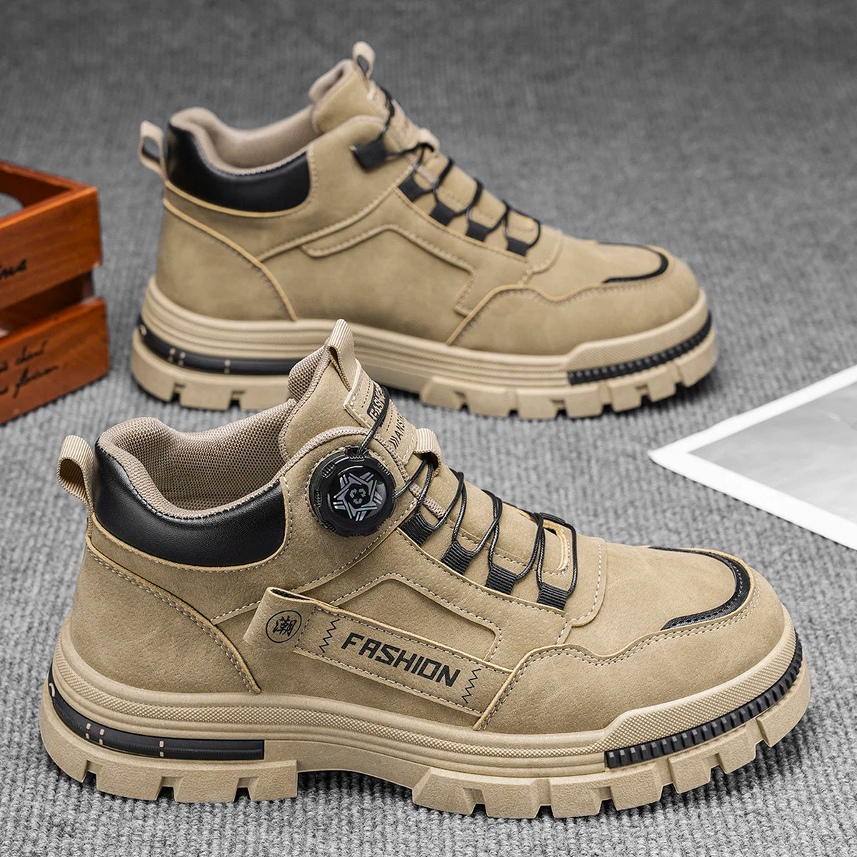 Low-Top-Herren-Plateau-Sport-Outdoor-traditionelle Schuhe – Schnürschuhe, stilvolle, trendige Street-Wander-Skateschuhe