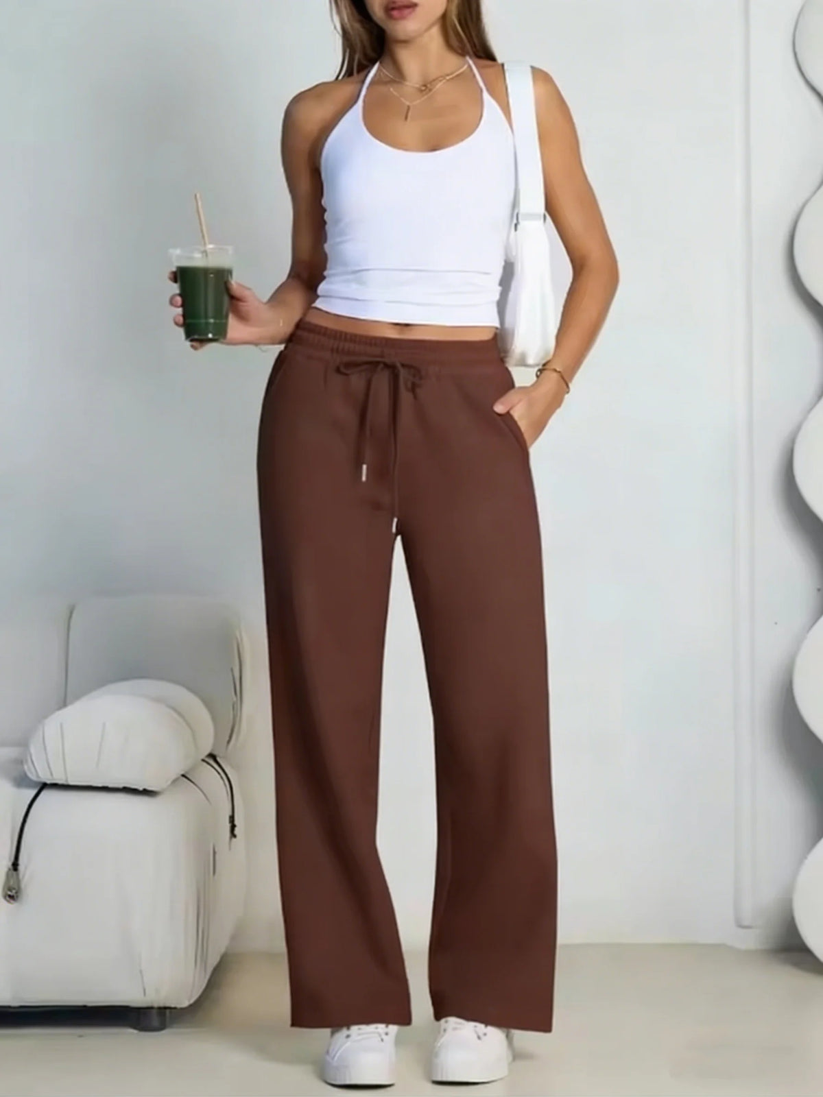 2026 Neue Harajuku Weite Jogginghose für Damen Streetwear Baggy Oversize Graue Sporthose mit Kordelzug Lässige Jogger-Hose
