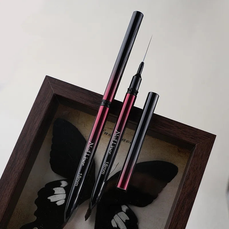 6/9/12/15/18/25mm Nail Art Liner Pinsel Gel-Nagelpinsel Gel-Nagellack Malerpinsel Zeichnen Nagelkunst Design Pinselstift