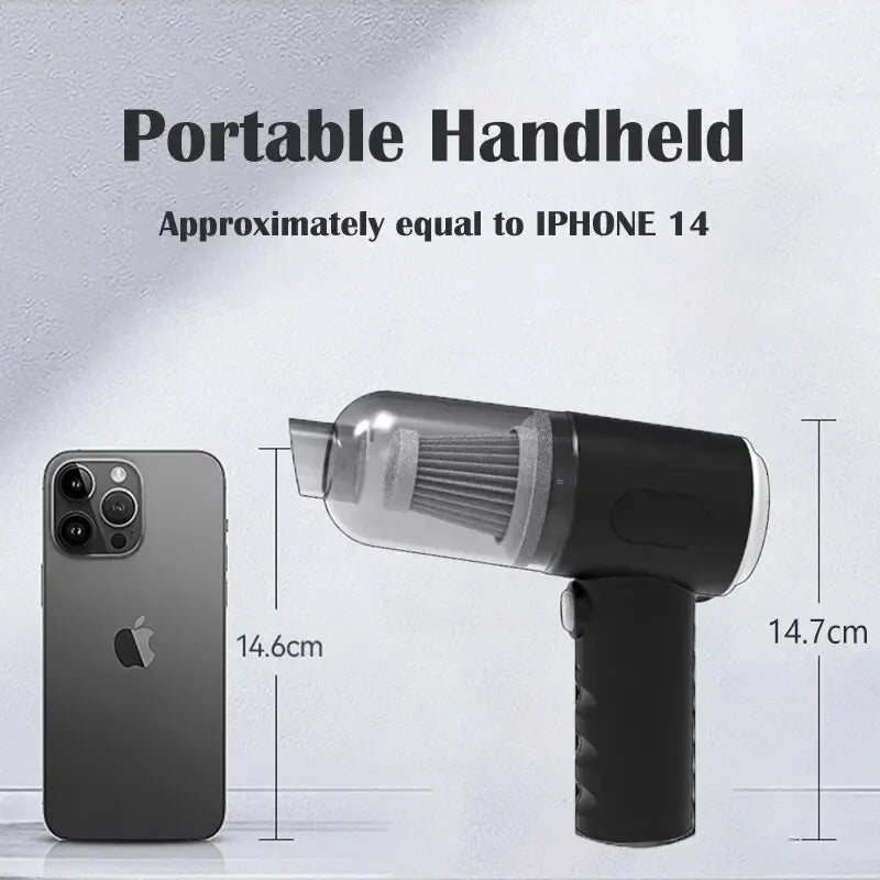 9000pa kabelloser Auto-Staubsauger USB-Aufladung 1200mah tragbares Reinigungs gerät Mini Nass-und Trocken sauger Haushalt