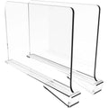 2PCS Klar Acryl Schrank Regal Bücherregal Teiler Heimgebrauch Kleiderschrank Regal Bücherregal Teiler Schallwand Ware Lagerung Organizer