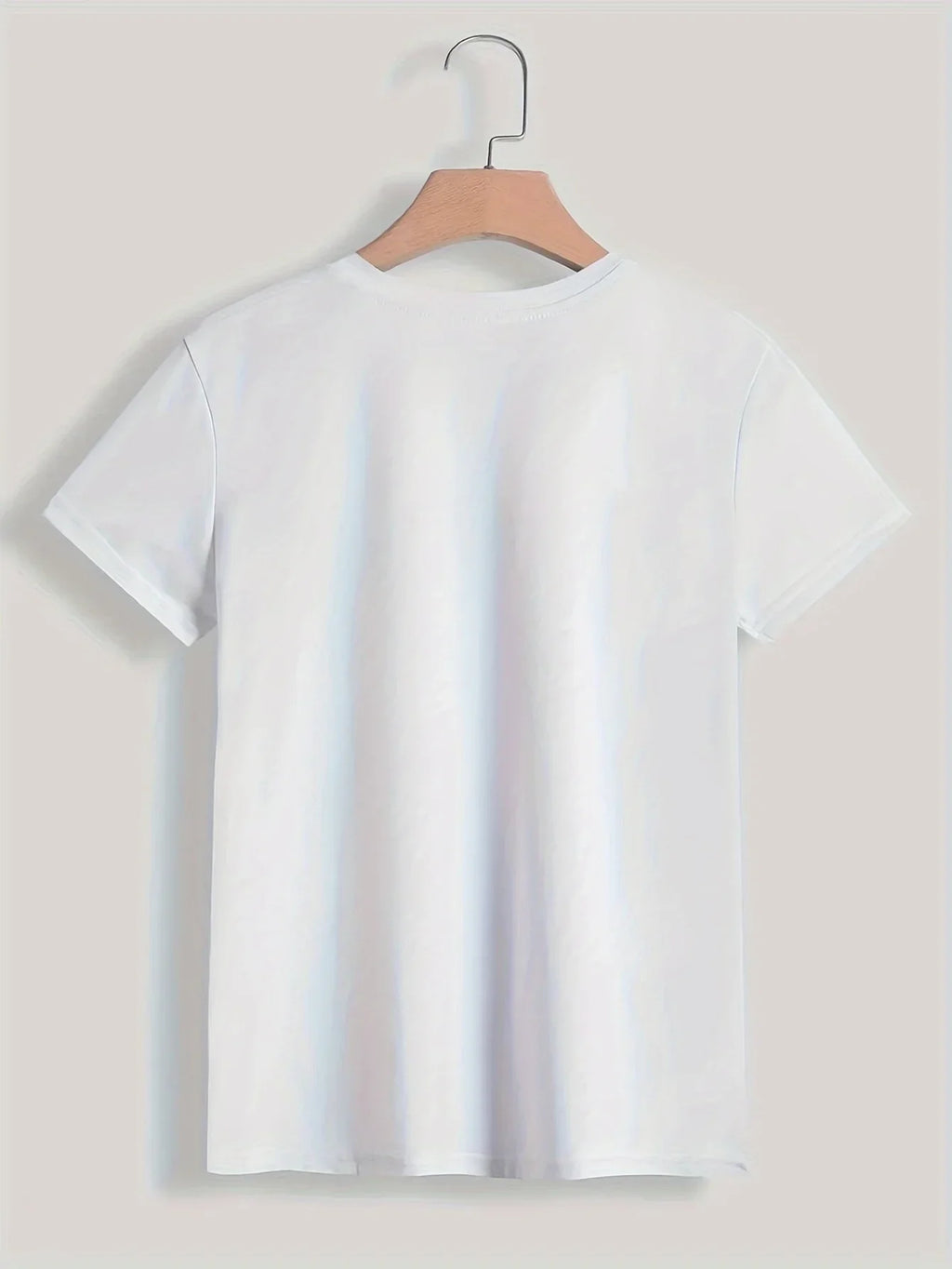 Y2k T-Shirt Paris Damen Print T-Shirt Mädchen Kurzarm Rundhalsausschnitt Casual Top für Sommer Frühling Damenbekleidung