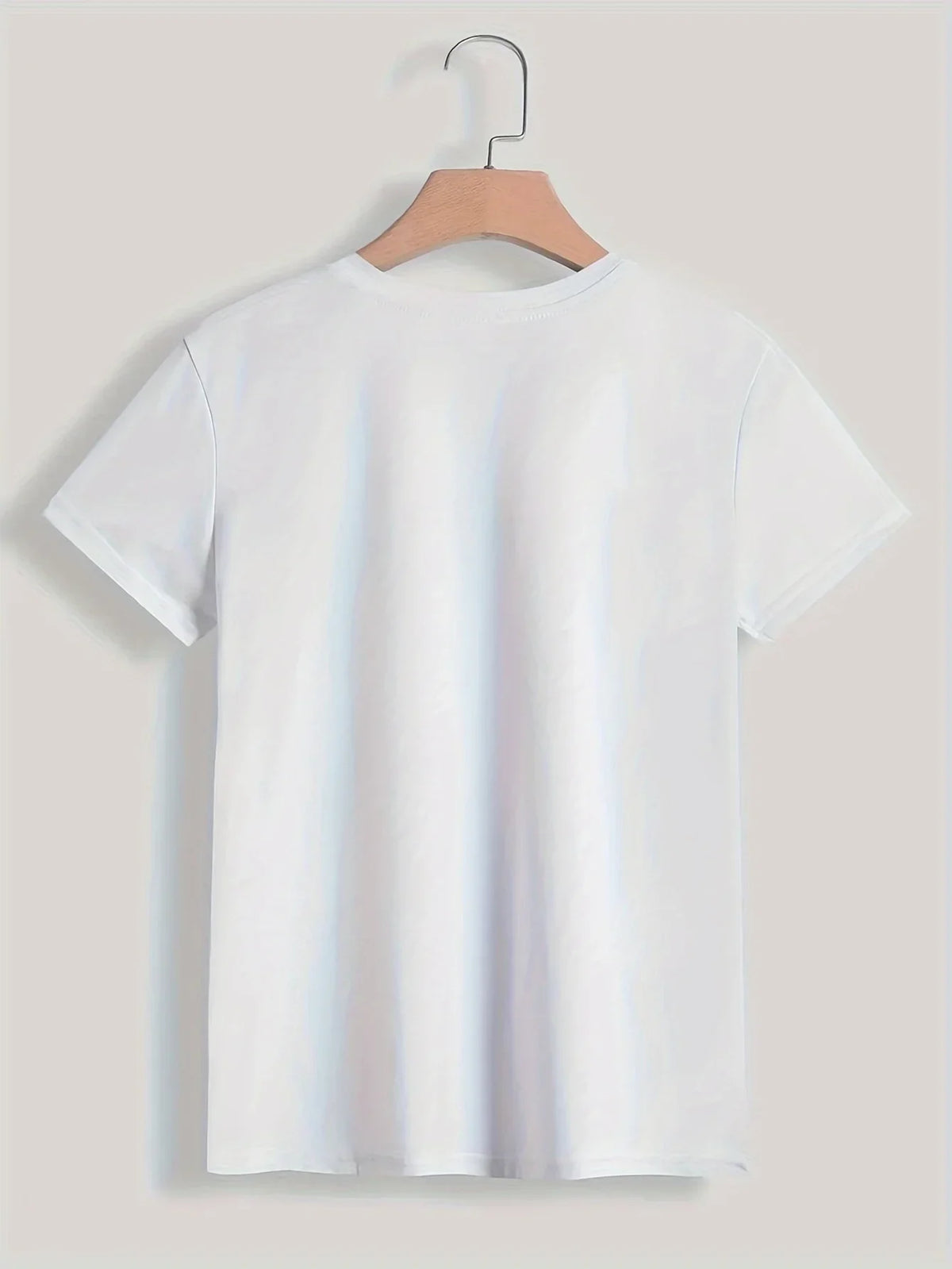 Y2k T-Shirt Paris Damen Print T-Shirt Mädchen Kurzarm Rundhalsausschnitt Casual Top für Sommer Frühling Damenbekleidung