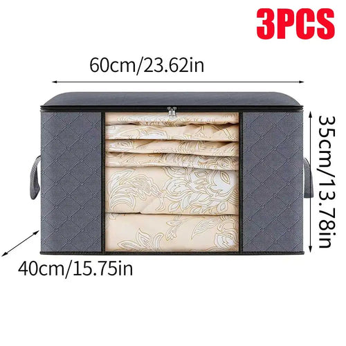 1/3pc Große Kapazität Kleidung Lagerung Tasche Faltbare Decke Lagerung Taschen Lagerung Container für Die Organisation Schlafzimmer Schrank Kleidung