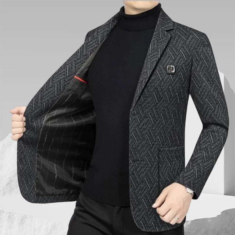 Hochwertige Herren-Großgrößen-Business-Casual-Anzüge, Einzelanzüge, Modische Slim-Fit-Anzugjacken, Übergrößen und Gepolsterte Anzüge
