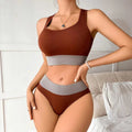 Frauen Nahtlose Bh Set Sexy Höschen Mittlere Taille Bequeme Sport Unterwäsche Set Tank Tops Dessous Weibliche Draht Freies Büstenhalter
