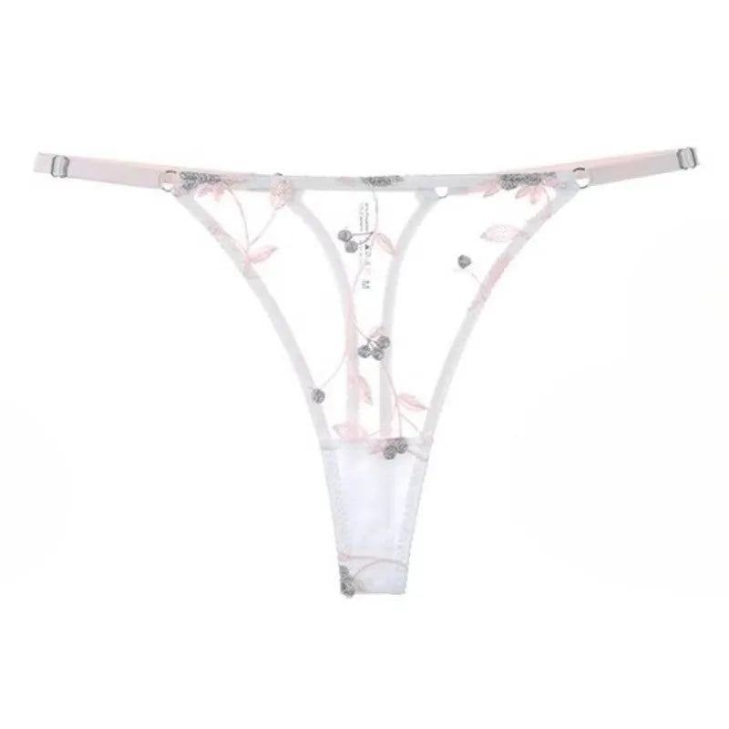 Französischer Spitzen-Push-up-BH-Set, ultradünne, gepunktete Mesh-Komfortunterwäsche, große Größen, Anti-Sag-Formwäsche für große Brüste