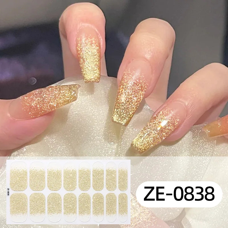 16 Tipps weinrote Nagelaufkleber, langlebig, einfarbig, volle Nagelfolien, selbstklebender Slider, Nagelkunst, DIY-Aufkleber, Maniküre-Dekor