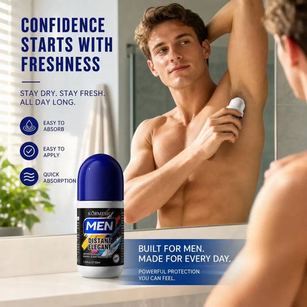 Herren Roll-on Deodorant Antitranspirant 48H Langanhaltender Frischer Limettenduft Schweißschutz Körperduft Geruchskontrolle