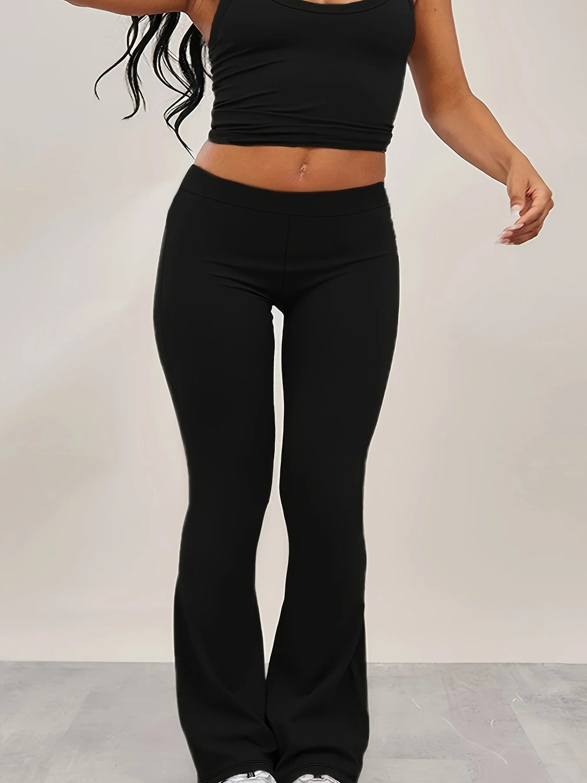 2024 neue Herbst und Winter plus Größe Stricks toff britische Mode Pendler Stil weites Bein gerade Hose.