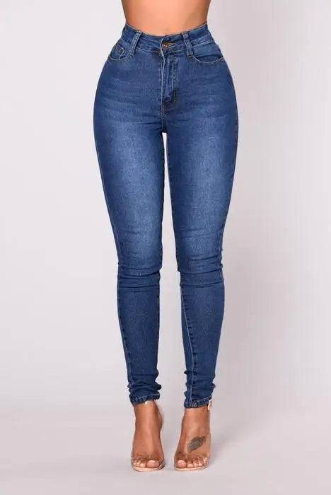 2026 NEUE Damen Skinny Jeans Hosen Vintage Denim Jeans Damen Mode Stretch-Hosen Streetwear Gerades Bein Hüftumschließende Jeans