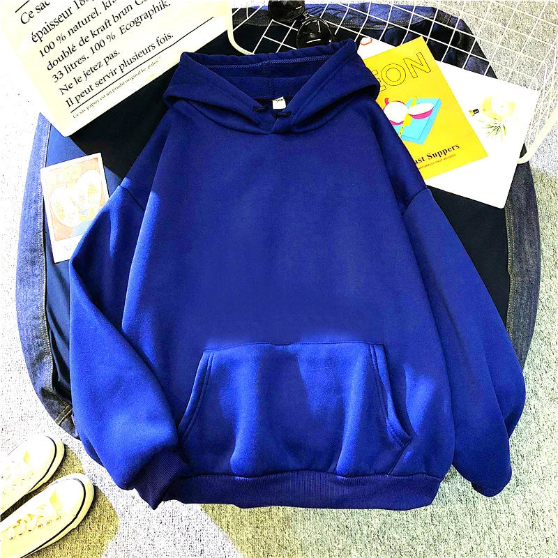Frauen Casual Drucken Lose Hoodies Frühling Langarm Mit Kapuze Sweatshirt Harajuku Einfache Tops Faul Stil Pullover 2023 Streetwear