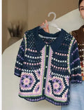 2026 Sommer Langarm Vintage National Trend Damenbekleidung Ausgehöhlte Spitze Patchwork Chiffon Hemden Damen Blusen Großhandel