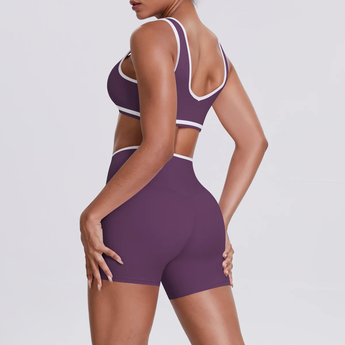 Frauen Zwei Stück Gym Workout Set Weiblichen Bh Yoga Sets 2ps Shorts Fitness Tragen Frauen Quick-Dry Leibchen Sport bh Anzüge