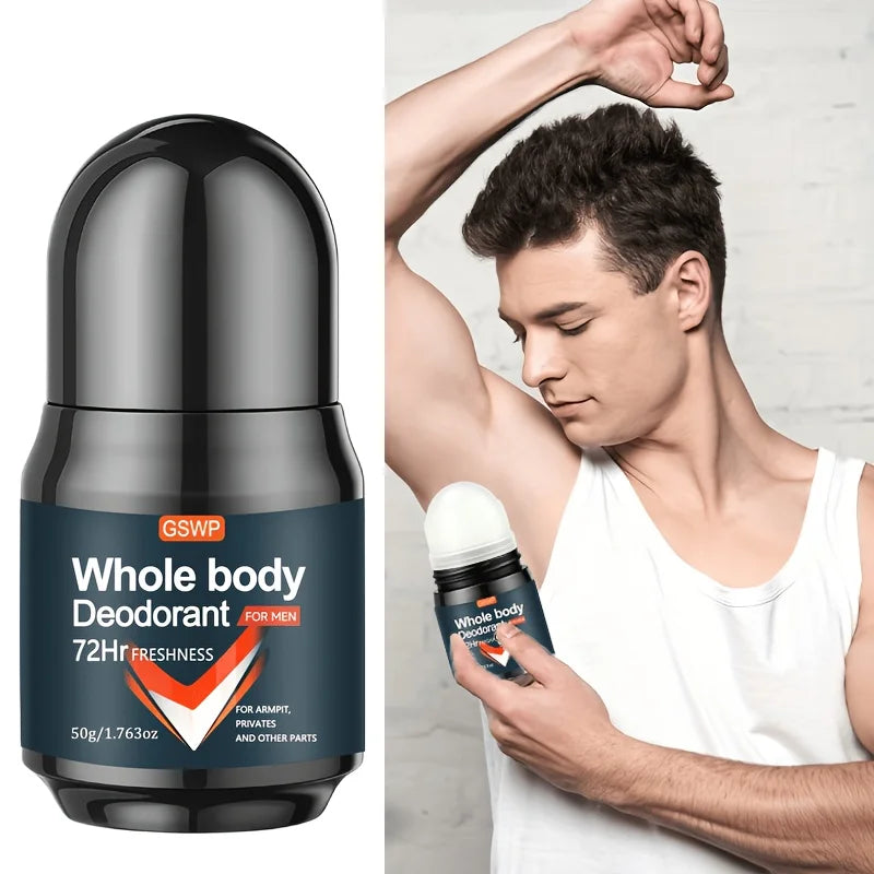 GSWP Ganzkörper-Deodorant, 72-Stunden Langanhaltende Frische, Bietet Langzeitgeräumigen Geruchsschutz Ohne Klebrige Rückstände 50g/100