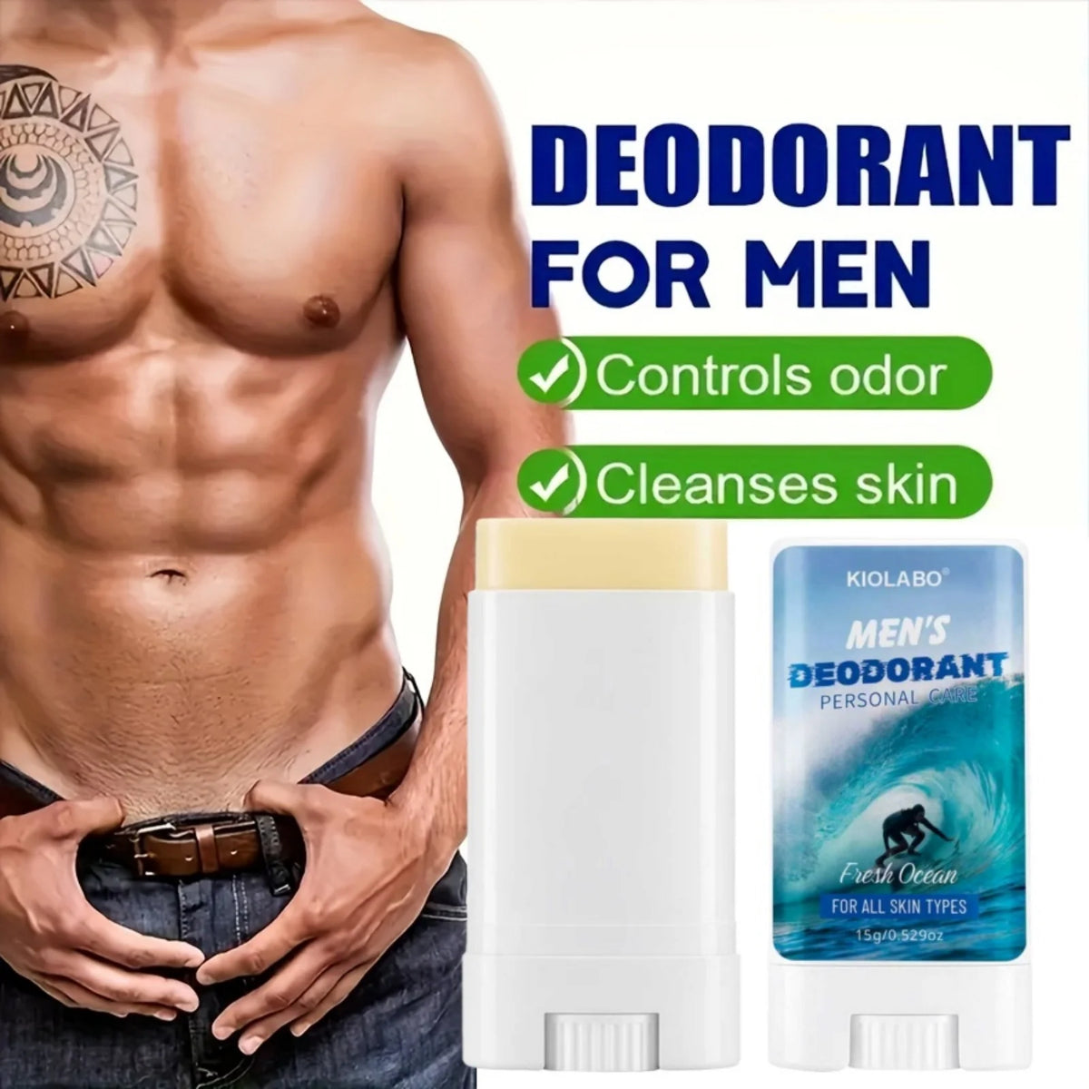 72 Stunden lang anhaltende Geruchsbeseitigung, 15g Antitranspirant-Deocreme, hält Sie den ganzen Tag frisch und trocken, tragbar und praktisch.