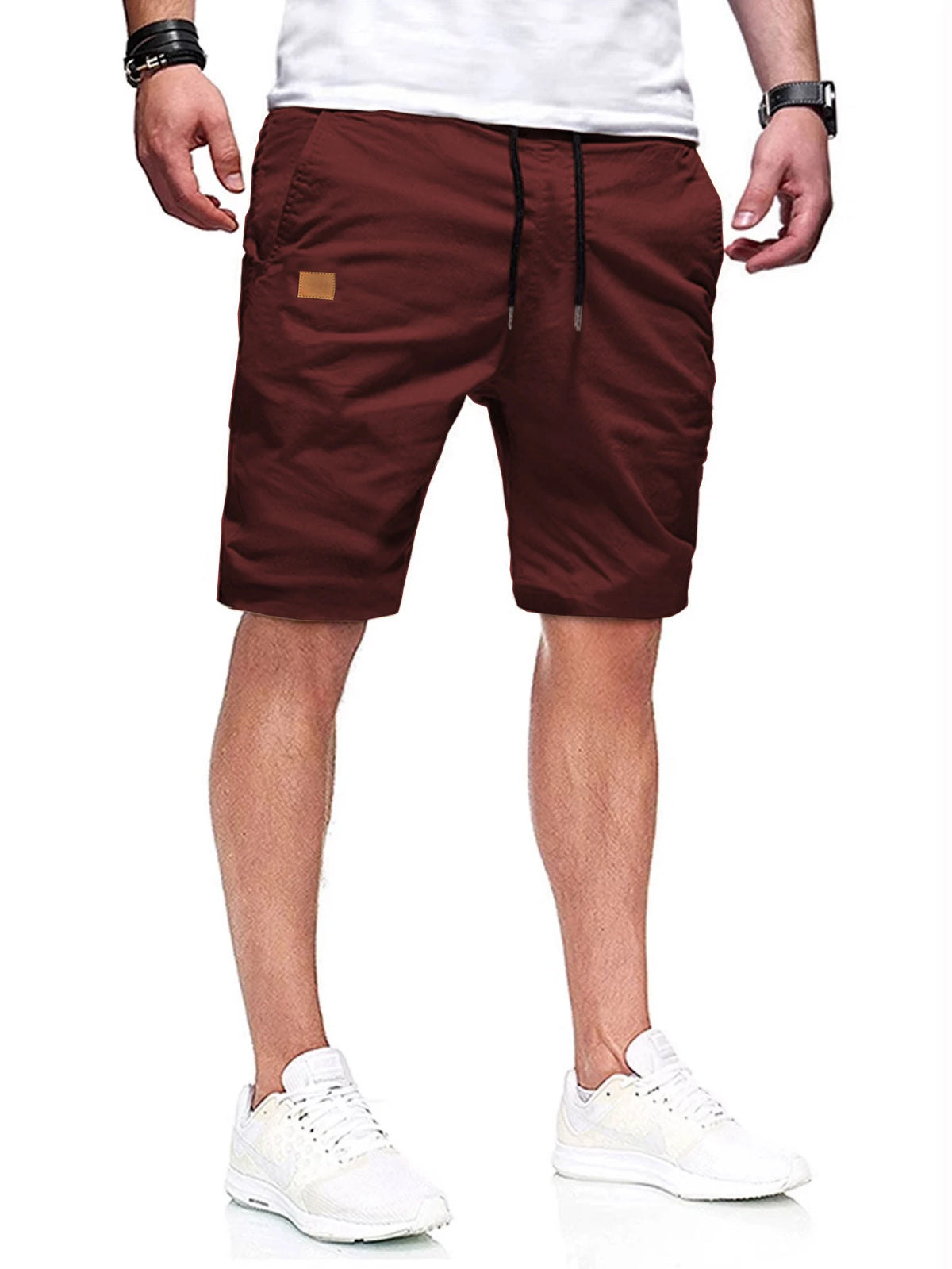 Neue Sommer-Herren-Freizeitshorts, Bermuda-Shorts, Fitness-Jogging-Shorts, Vintage-Cargoshorts mit elastischer Taille