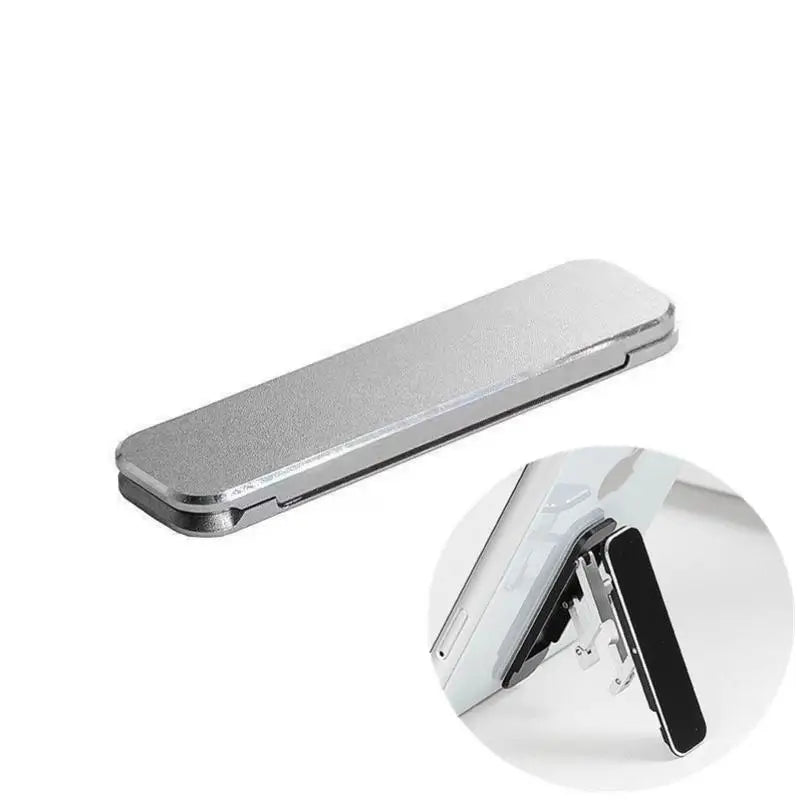 1/3 Stück Mini Unsichtbarer Faltbarer Handyständer aus Aluminiumlegierung, Desktop-Halterung mit Verstellbarem Winkel für Mobiltelefone