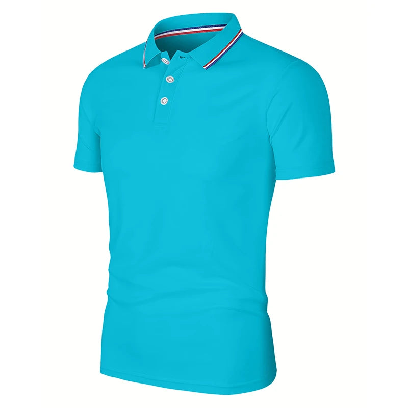 2025 heißer Verkauf männer Sommer Casual Atmungsaktive Bequeme Polo-Shirt männer Einfarbig Hohe Qualität Kurzarm T-Shirt