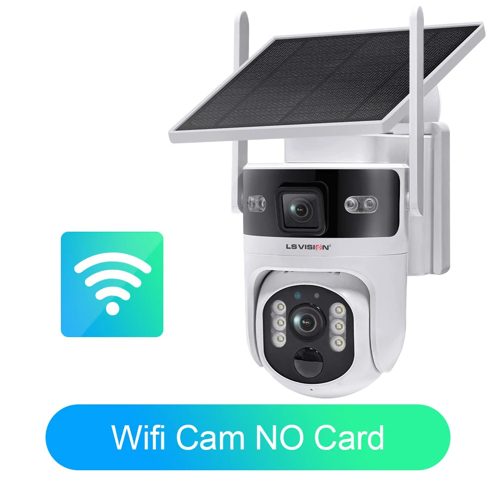 LS VISION Outdoor-Überwachungskamera, WLAN-Überwachungskameras, 4G, 24/7 Aufnahme, AOV + PIR, Menschenerkennung, automatische Verfolgung, UBOX Pro