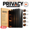 5 Stück Blickschutzfolie für iPhone 17 13 12 11 14 15 16 Pro Max Mini XR X XS 16 Plus Vollständige Abdeckung Anti-Spy Schutzglas