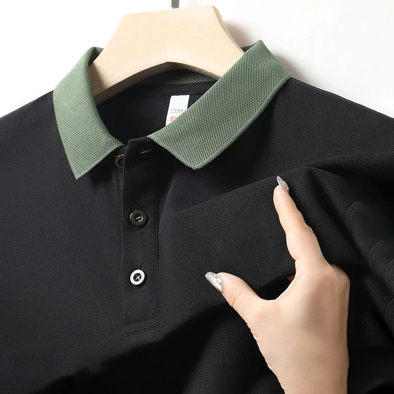 Herren Einfarbig Casual Fashion Kurzarm POLO Shirt Sommer Bequemes Top