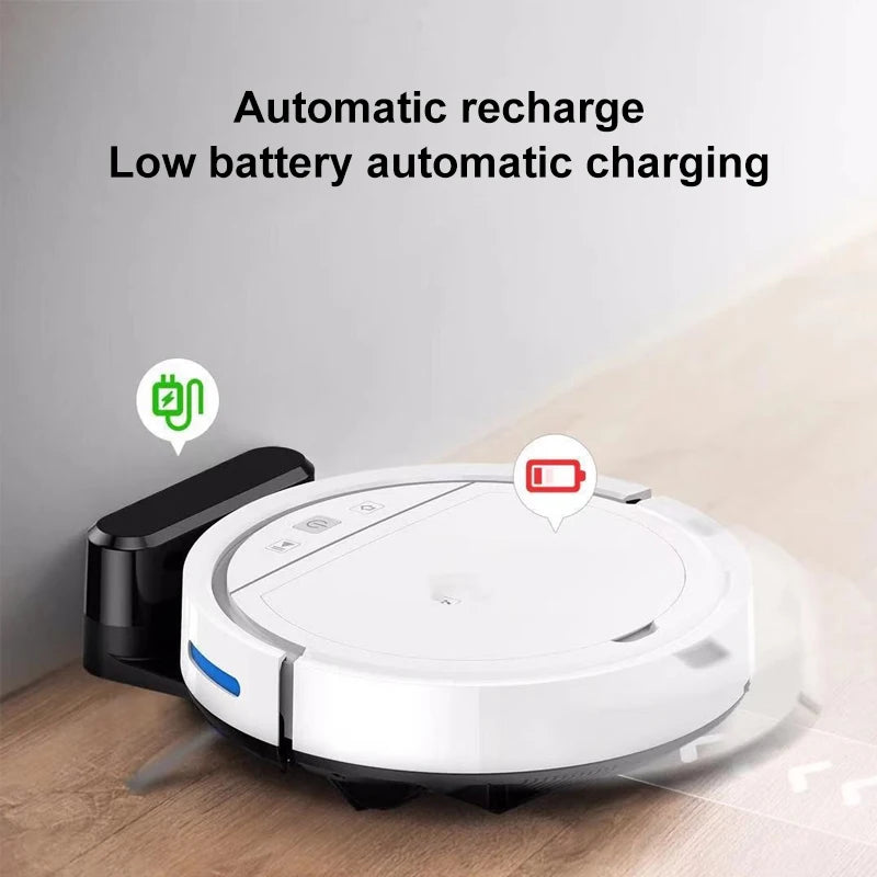 Neuer 5-in-1-Roboter-Staubsauger, automatisch wiederaufladbar, leistungsstarke Saug-Kehrmaschinen-Staubsauger für den Einsatz im Home-Office