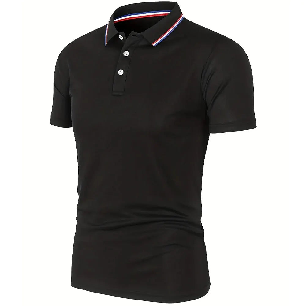 2025 heißer Verkauf männer Sommer Casual Atmungsaktive Bequeme Polo-Shirt männer Einfarbig Hohe Qualität Kurzarm T-Shirt