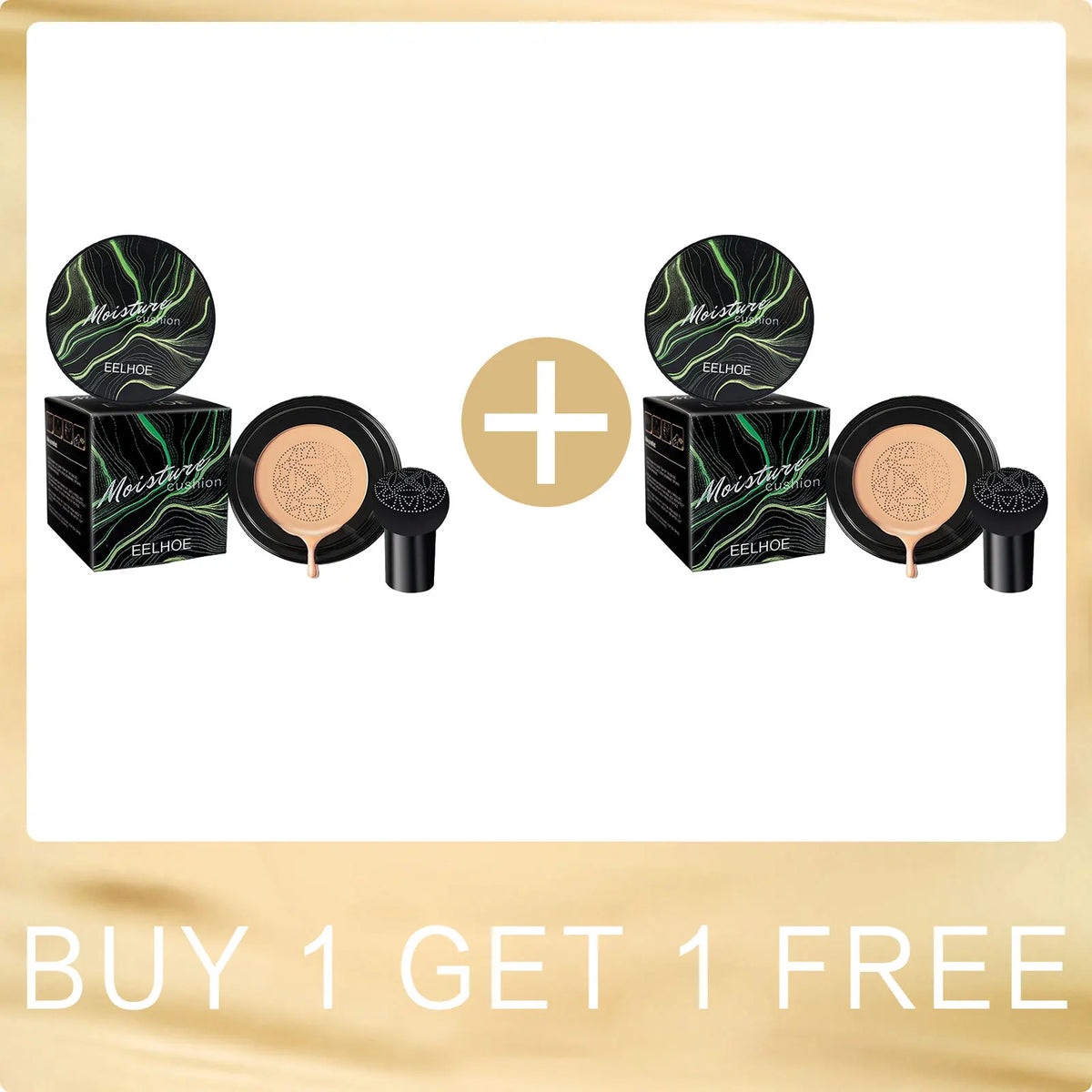EELHOE Pilz Luftkissen CC Creme Pilzkopf Wasserdicht Erhellen Basis Make-Up Kosmetik Professionelle Concealing Foundation