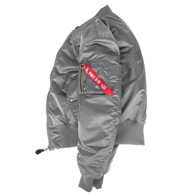 2024 Vintage Doppelseite Winter jacke Männer Mantel Blase Parka Puffer warmer Bomber geste ppte Pilot ma-1 us Luftwaffe Militär armee