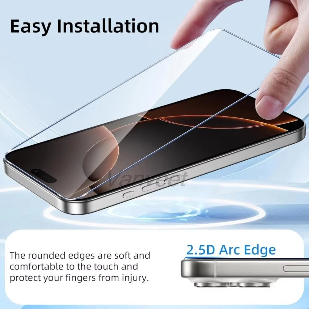 1-5PCS gehärtetes Glas für iPhone 15 Pro Max 16 11 15 17 14 Plus 12 Mini 13 8 XR 7 XS Max XS Air 6 16e 13 XR X Displayschutzfolie