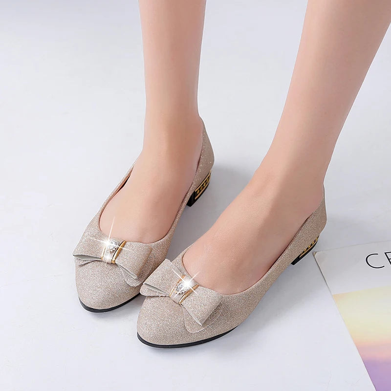 Frühling Herbst Neue Sexy/Elegante Mittelhohe Damenschuhe Modische Bestseller Spitze Bequeme Schleife Freizeitschuhe für Damen