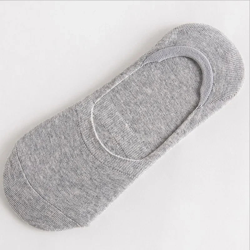5Pairs Männer Boot Baumwolle Socken Sommer Herbst Nicht-slip Silikon Unsichtbare Atmungsaktive Socken Männliche Söckchen Hausschuhe Sport socken