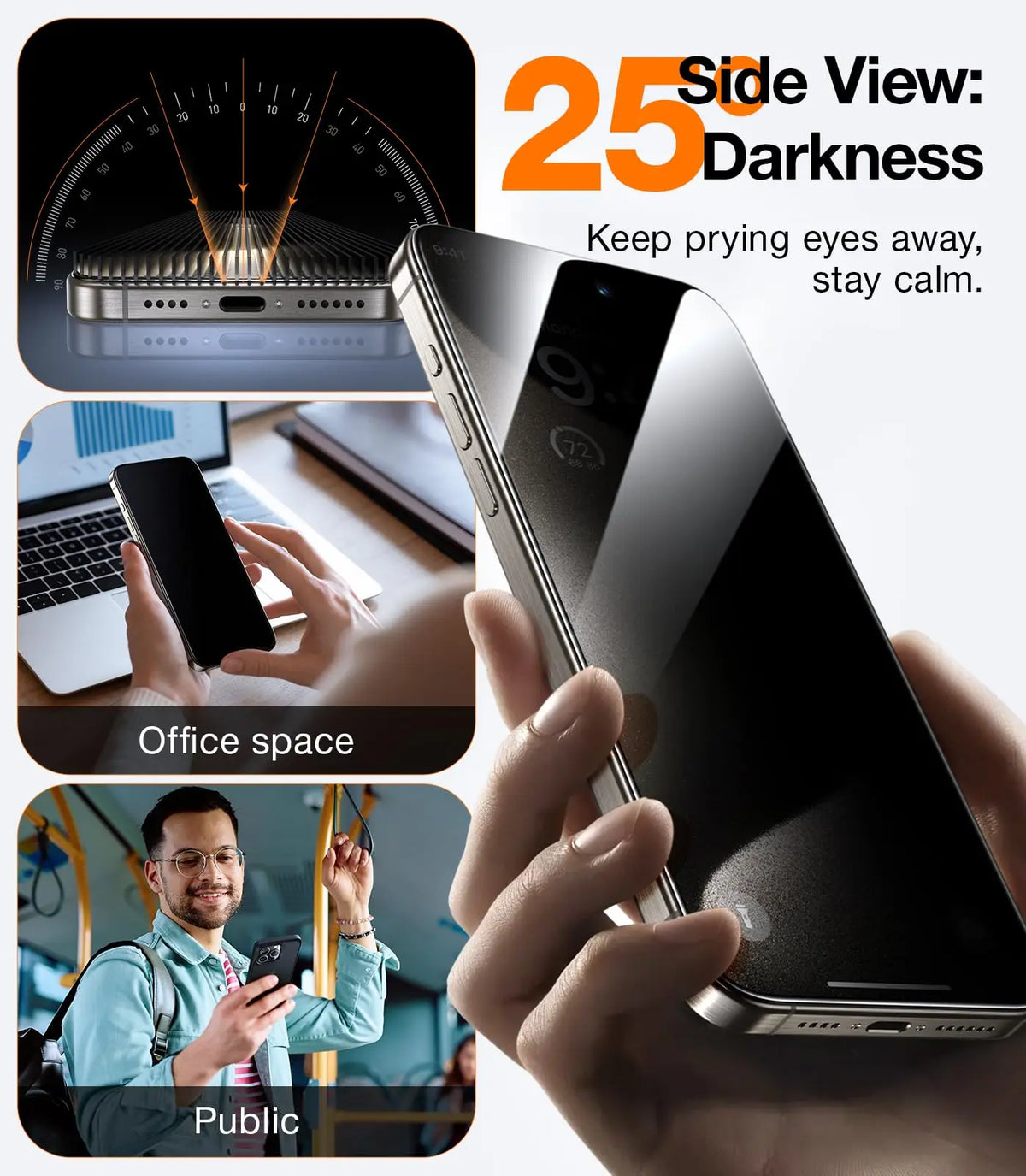 3/4/5 Stück Anti-Spy gehärtetes Glas für iPhone 17 Pro Max 17 Air Privacy Displayschutzfolien für iPhone 16 15 Plus 14 ProMax 16e