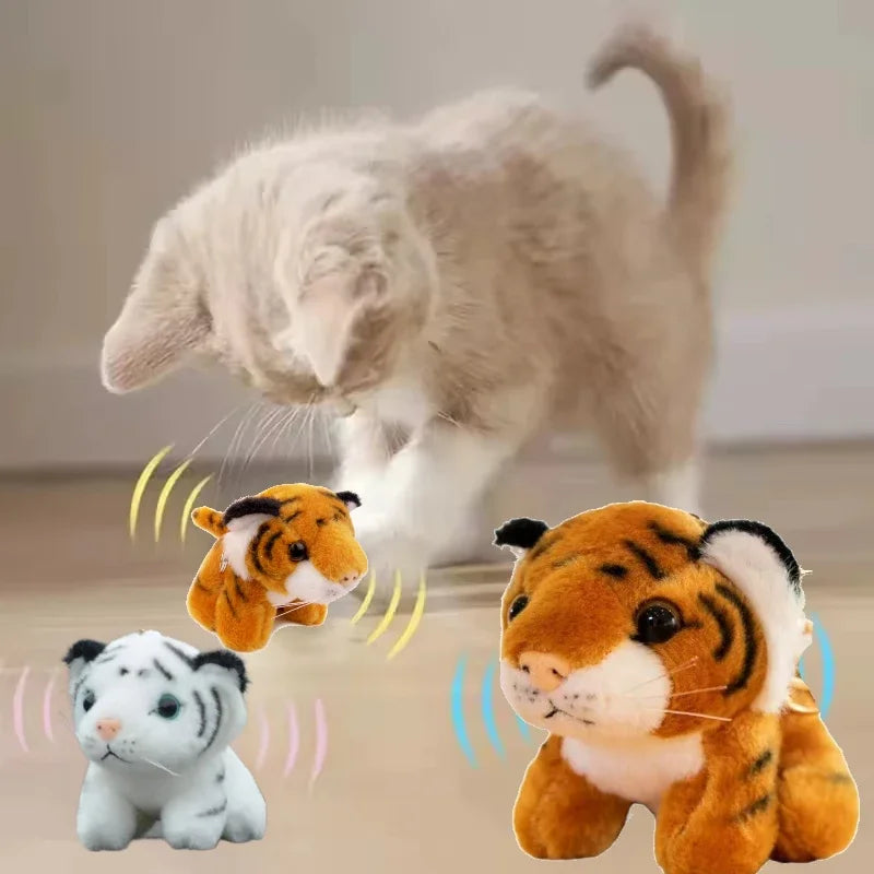 Niedliche Tier-Plüsch-Schlüsselanhänger, gefüllter Panda, kleiner Tiger, Schlüsselanhänger, Anhänger, Simulation, Tiger, Puppe, Plüschtier, Geschenke