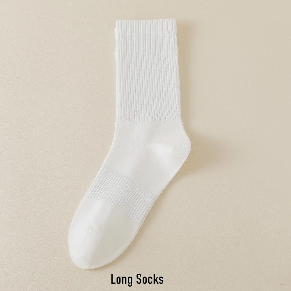 1 Paar Herren-Röhrensocken aus 100 % Baumwolle, 4 Größen, Schwarz, Weiß, klassisch, atmungsaktiv, Absorption, Damen, Sport, Boot, kurze Socken, vier Jahreszeiten