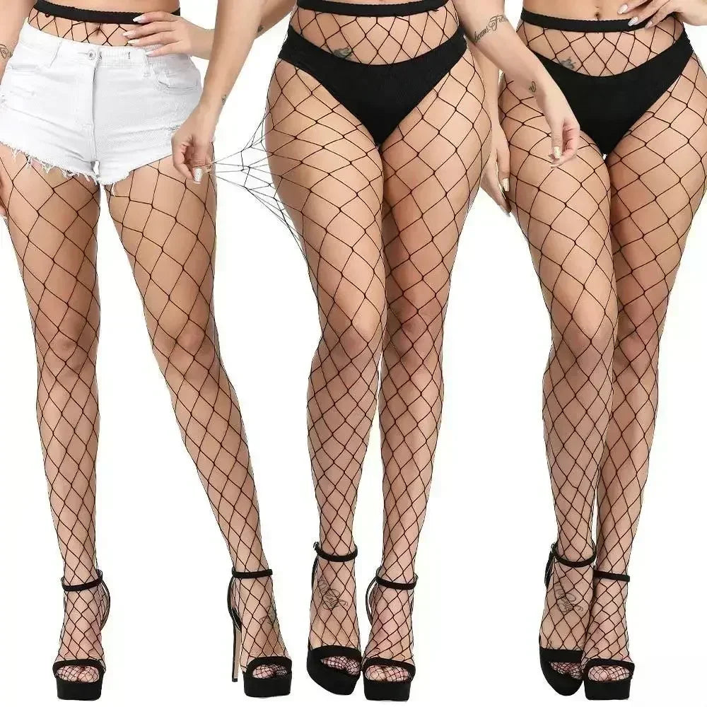 Übergroße Frau Sexy Spitze Top Silikon Stay Up Netzstrümpfe Plus Große Größe Frauen Ultra Dünne Sheer Lange Über Knie Socken XXXXL