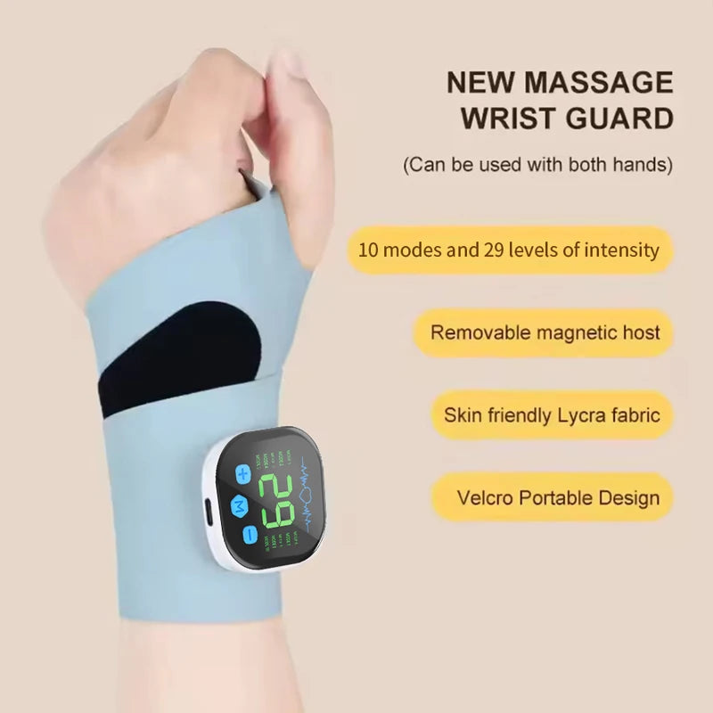 Elektrisches kabelloses Handgelenk-Massagegerät, Vibration lindert Tenosynovitis, Massagegerät, Handgelenkstütze, Unterstützung für Karpaltunnel-Ermüdungsentlastung