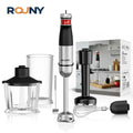ROUNY 6-in-1 Stabmixer-Set, Max. 1500W Eintauch-Stabmixer mit Edelstahlklingen für die Heimküche