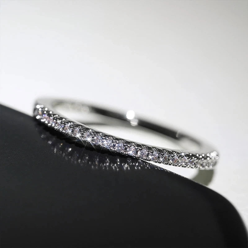 925 Sterling Silber Kristall Hochzeit Verlobung ringe für Frauen Mädchen Modeschmuck Valentinstag Geschenk Großhandel