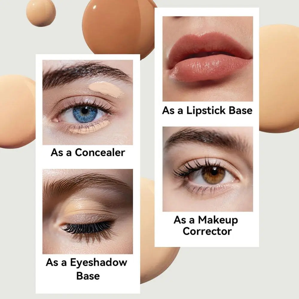 Neue Wasserfeste Flüssige Foundation Ölkontrolle Volle Abdeckung Gesichts-Foundation-Creme Matte Cremige Textur Foundation Concealer-Creme